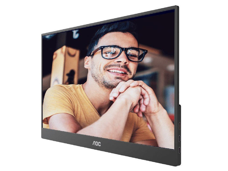 AOC 16T10 15.6" Portable Monitor. IPS, 5ms, Full HD, 1920 x 1080, USB-C Powered