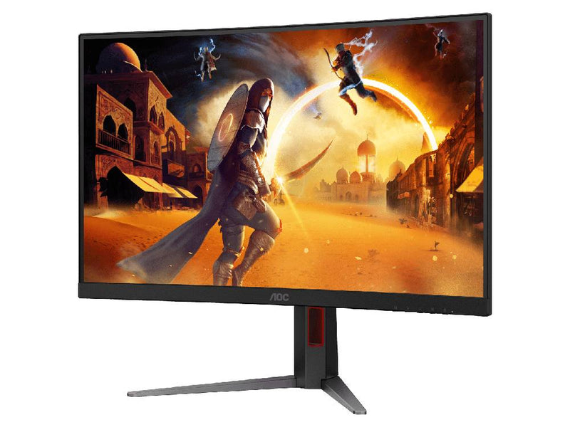 AOC CQ27G4 27" 2K Curved Gaming Monitor. 2560 × 1440 (QHD), 180Hz, 0.5ms, Fast VA, Adaptive Sync, HDR10