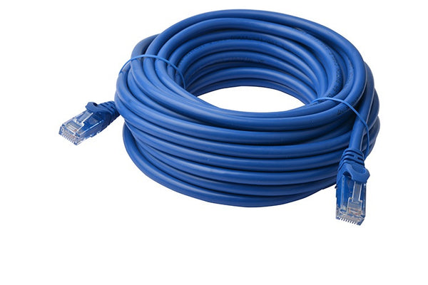 8Ware PL6A-15BLU CAT6A Cable 15m - Blue Color RJ45 Ethernet Network LAN UTP Patch Cord Snagless