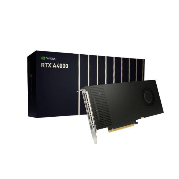 NVIDIA 900-5G190-2500-000 RTX A4000, 16GB, GDDR6 256-bit, 448GB/s, PCIe 4.0 x16, Single Slot, 4x DisplayPort 1.4a, 140W, Ampere, 3YR Warranty