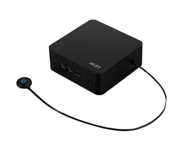 MSI Cubi NUC 1M-002BAU Cubi NUC Barebone Mini PC. Black, Core 5 120U/Up to DDR5/2*M.2/2*HDMI/2*TBT/2*LAN/Wifi6/Card Reader/Switch Cable/3Y