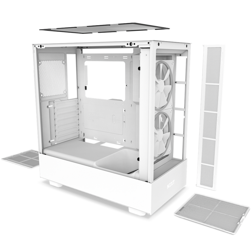 NZXT H Series H5 Elite Edition ATX Mid Tower Chassis All White color