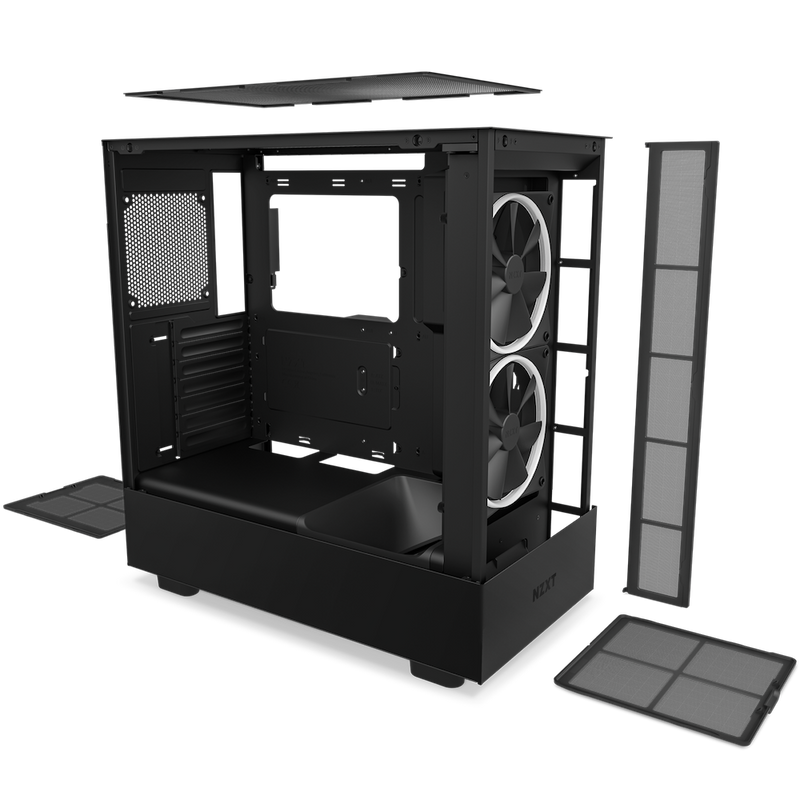 NZXT H Series H5 Elite Edition ATX Mid Tower Chassis All Black color