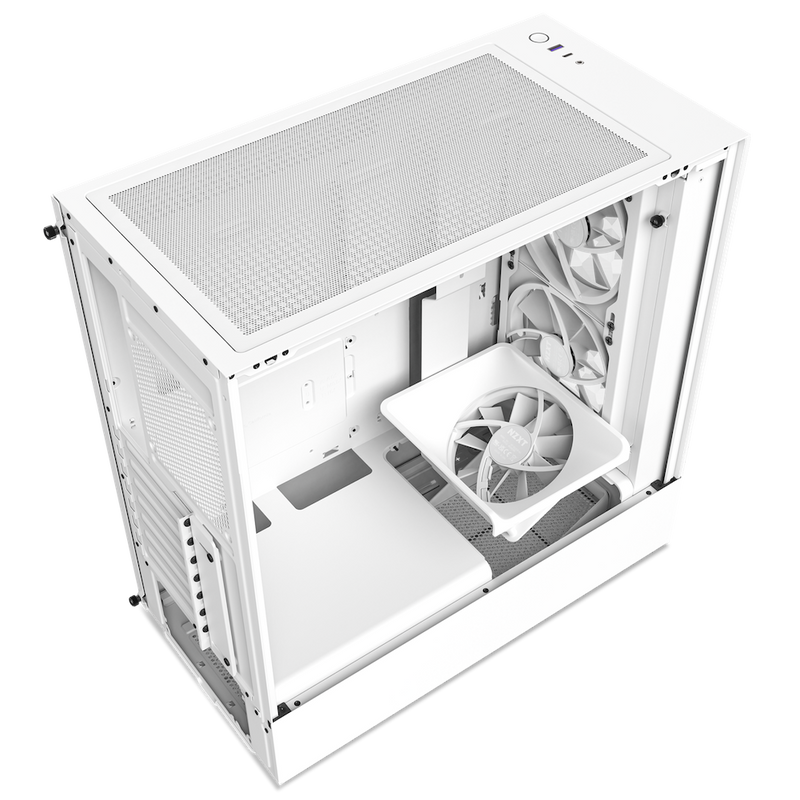 NZXT H Series H5 Elite Edition ATX Mid Tower Chassis All White color