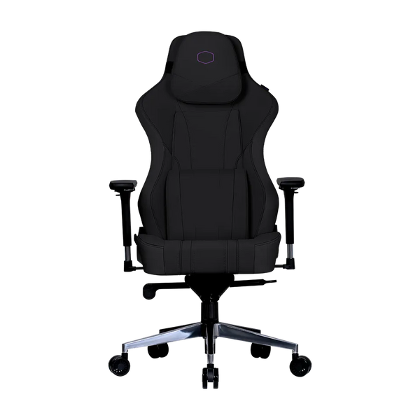 Cooler Master CMI-GCX2C-BK Caliber X2C Gaming Chair COOL-IN Edition, Black Colour, COOL-IN Tech, Designed for Ultra Comfort and Style, Comes with Ergo Head&Built-In Lumbar Pillows