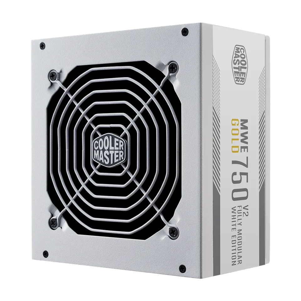 Cooler Master MPE-7501-AFAAG-3GAU MWE 750W Gold Modular V2, White Edition, ATX 3.0, Fully Modular Cable Design, 80 PLUS Gold Certified, ATX 3.0 Support, 12VHPWR Cable