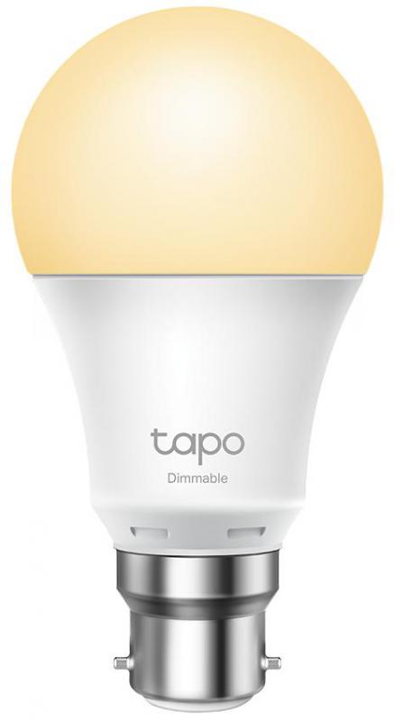 TP-Link Tapo L510B Smart Wi-Fi Light Bulb, Dimmable, B22 base, 2700K, 220V, 50/60 Hz, 60W Equivalent, Energy Class A+, 2.4GHz, 802.11b/g/n, Tapo APP, Works with Alexa and Google Assistant, Timer and Schedule settings