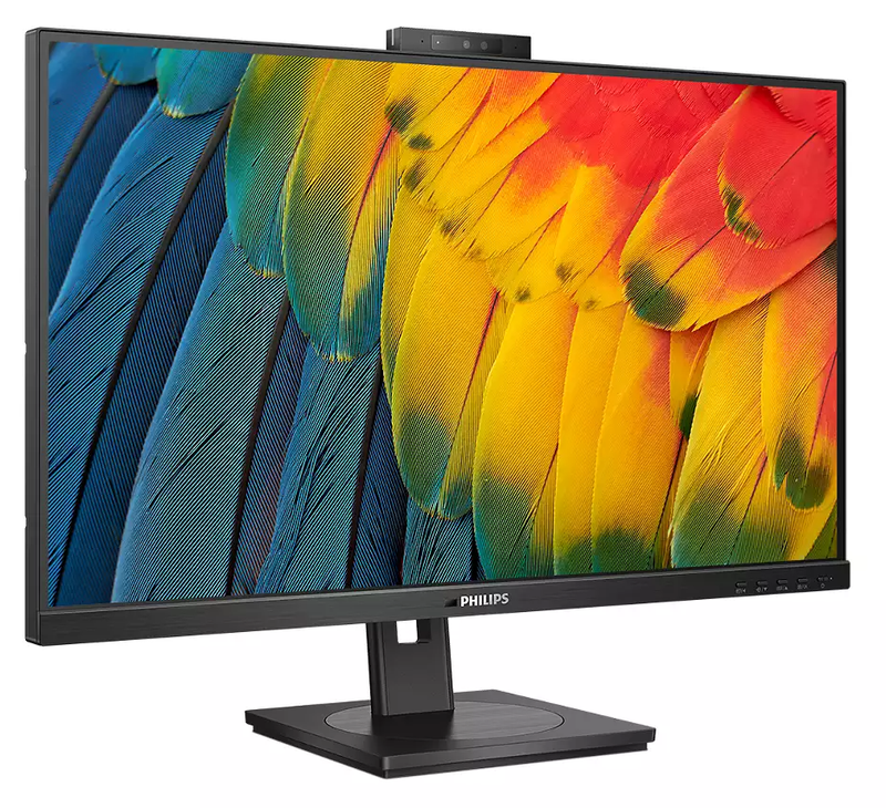 Philips 27B1U5601H 27" (16:9) QHD Monitor. IPS, 2560x1440, 4ms, 75Hz, HDMI, DP, USB-C/100W PD, RJ45, DP Out, Webcam, KVM, MultiView, H/Adj, Speaker, 4YR