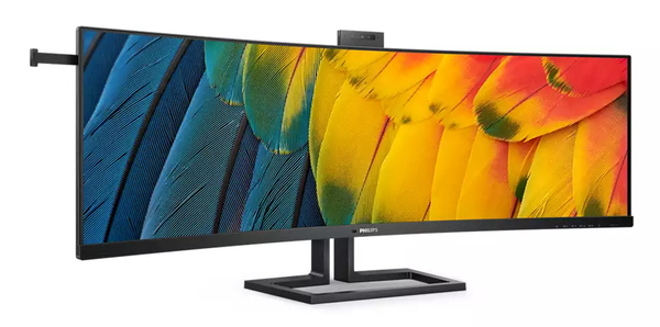 Philips 45B1U6900CH 45" (32:9) DQHD SuperWide Curved Monitor. VA, 5120x1440, 4ms, 75Hz, HDMI(2), DP, USB-C(2)/100W PD, RJ45, H/Adj, Webcam, KVM, MultiVeiw, Speaker, 4YR