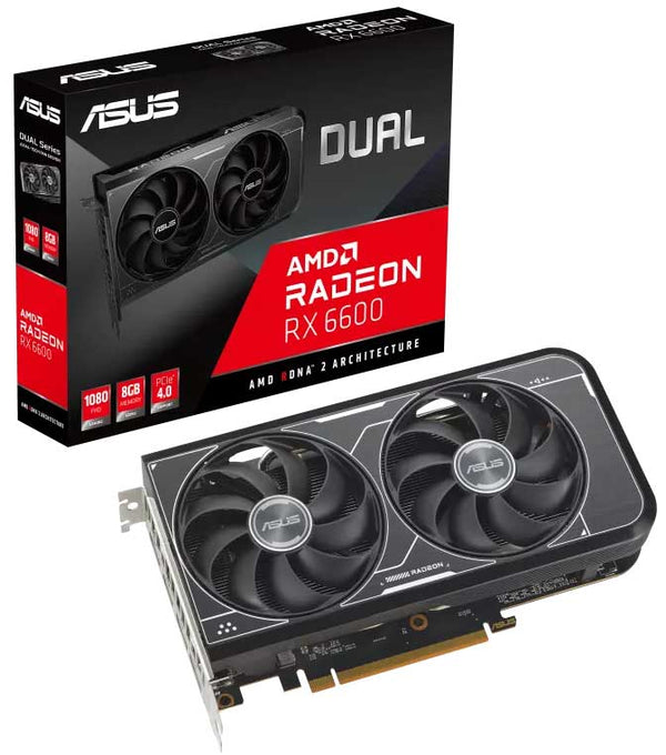 Asus DUAL-RX6600-8G-V3 Dual Radeon™ RX 6600 V3 8GB GDDR6 Gaming Graphics Card