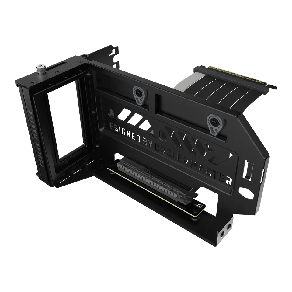 Cooler Master MCA-U000R-KFVK03 Universal Vertical VGA Card Holder V3 + PCI-E x16 4.0 165mm Riser Cable, Support 7 PCIE slots chassis