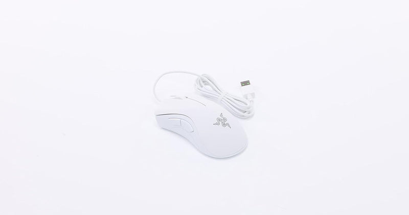 Razer RZ01-03850200-R3M1 DeathAdder Essential White Edition - Ergonomic Wired Gaming Mouse - FRML Packaging