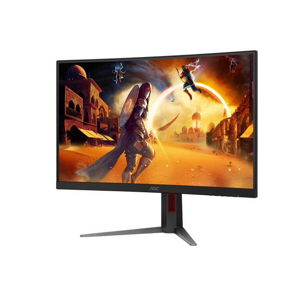 AOC C27G4Z 27" Curved Gaming Monitor. FHD, 0.3MS, 280HZ, FREESYNC, 1500R, HDMI, DP, H/ADJ, 3YR