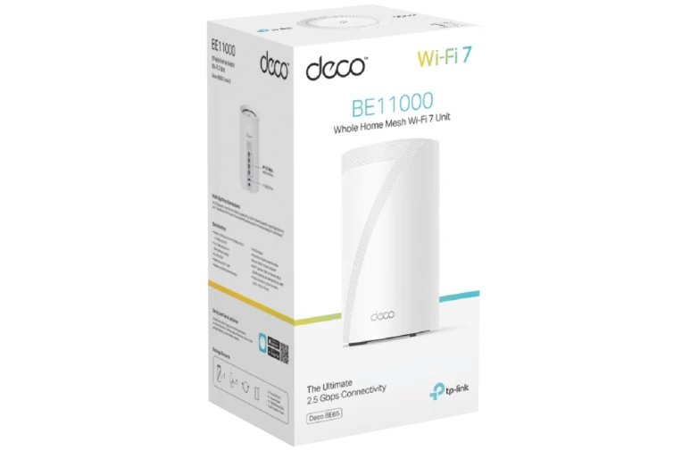 TP-Link Deco BE65(1-pack) BE11000 Whole Home Mesh Wi-Fi 7 Unit(Tri-Band)