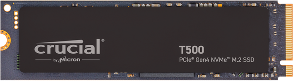 Crucial CT1000T500SSD8 T500 T500 1TB Gen4 NVMe SSD - 7300/6800 MB/s R/W 600TBW 1440K IOPs 1.5M hrs MTTF DirectStorage Acronis True Image Adobe Creative Cloud