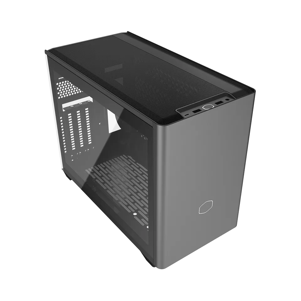 Cooler Master NR200PV2-MCNN85-SL0 NR200P MAX, Mini-ITX, Built-in 280mm All-in-One Watercooler and V850 SFX Gold PSU, Tempered Glass Side Panel + Steel Side Panel, Add 20Gbps Type-C Connector, Enhances GPU Support Up to 357.6mm