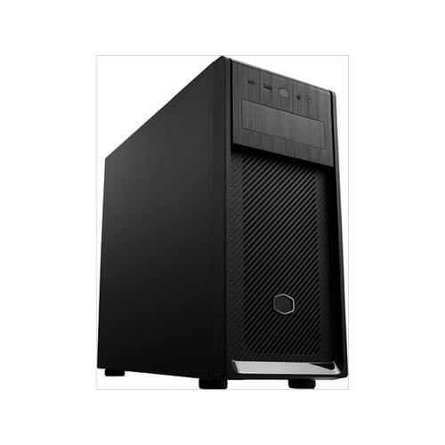 Cooler Master MasterBox E500 + Elite 500W 230V PSU, ATX, Large Filtered Intakes, Support ODD, Full Black Coating&PSU Cover, Non-Windows, USB3.2 x2