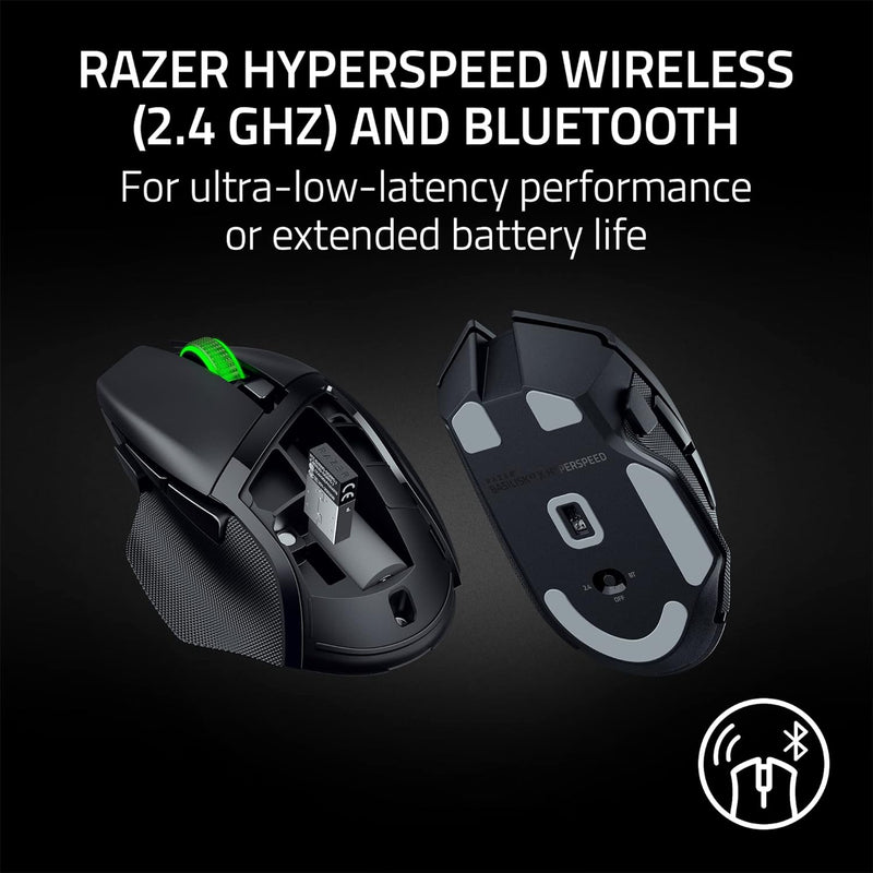 Razer RZ01-04870100-R3A1 Basilisk V3 X HyperSpeed - Wireless Ergonomic Gaming Mouse - AP Packaging