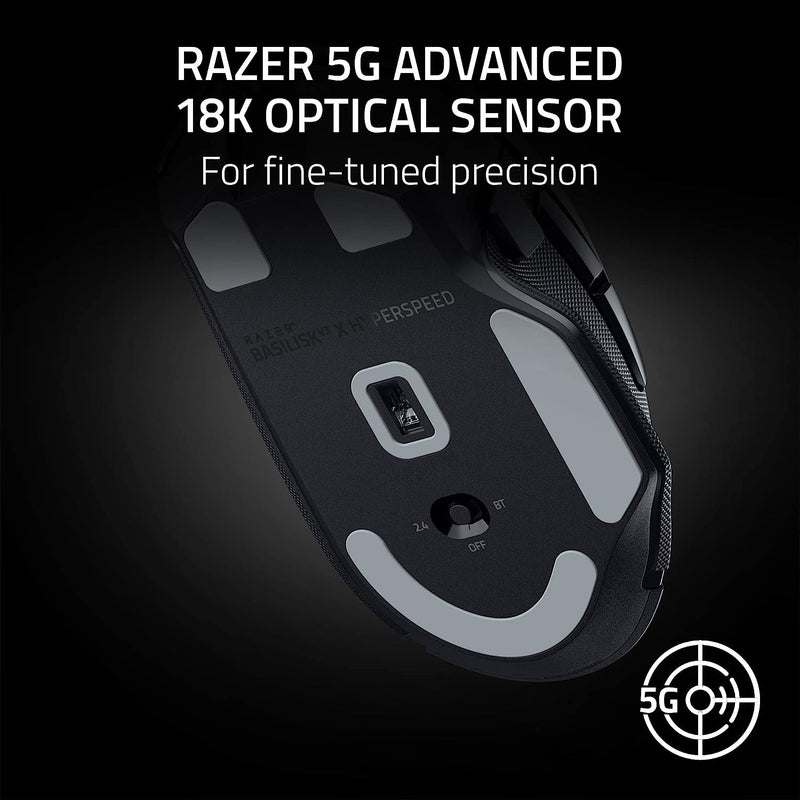 Razer RZ01-04870100-R3A1 Basilisk V3 X HyperSpeed - Wireless Ergonomic Gaming Mouse - AP Packaging