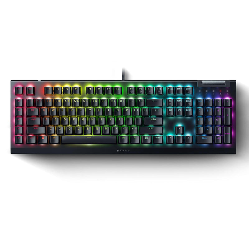 Razer RZ03-04701800-R3M1 BlackWidow V4 X-Mechanical Gaming Keyboard (Yellow Switch)-US Layout-FRML