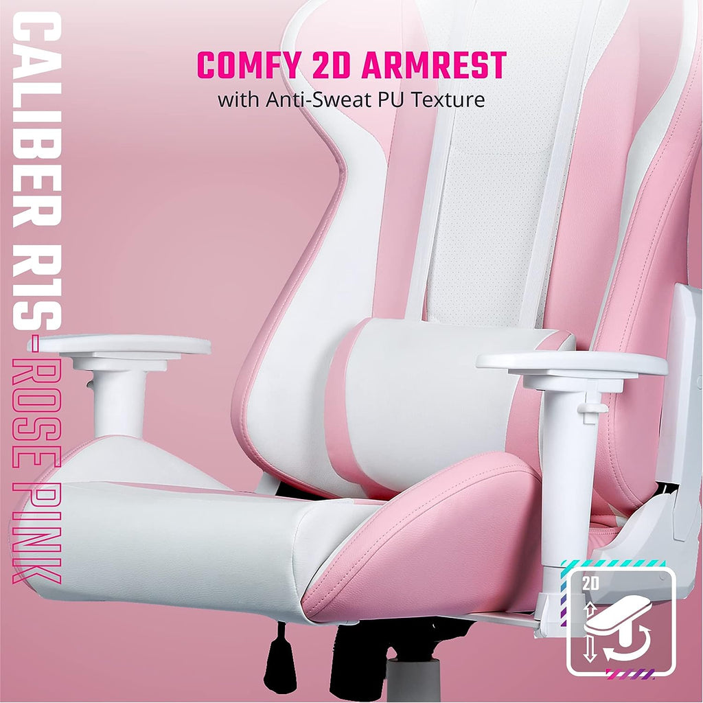 Cooler Master Caliber R1S Rose Gaming Chair Pink/White