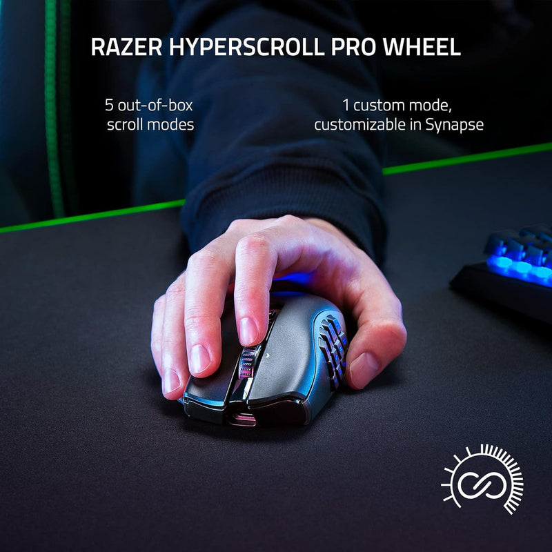 Razer RZ01-04400100-R3A1 Naga V2 Pro - Wireless MMO Gaming Mouse - AP Packaging