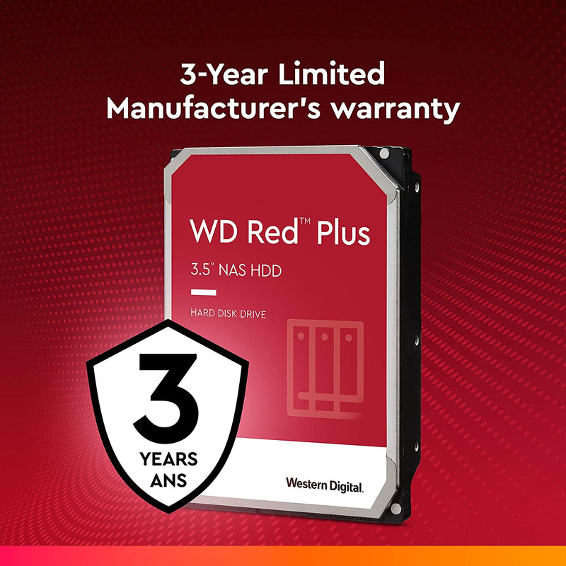 Western Digital Red Plus WD60EFPX internal hard drive 3.5" 6000 GB Serial ATA III