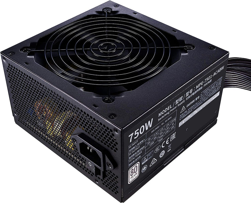 COOLER MASTER MWE WHITE 750W 80PLUS 230V, SINGLE +12V RAIL, 120MM HDB FAN, DC-TO-DC TECHNO