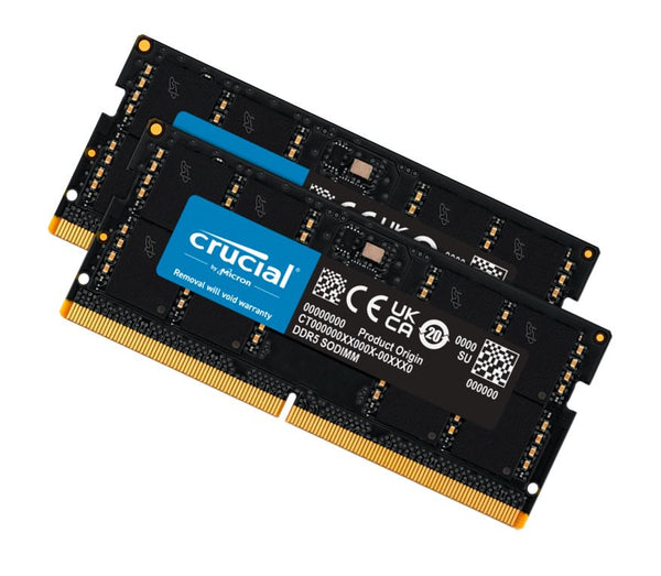 Crucial CT2K16G48C40S5 32GB (2x16GB) DDR5 SODIMM 4800MHz C40 1.1V Notebook Laptop Memory