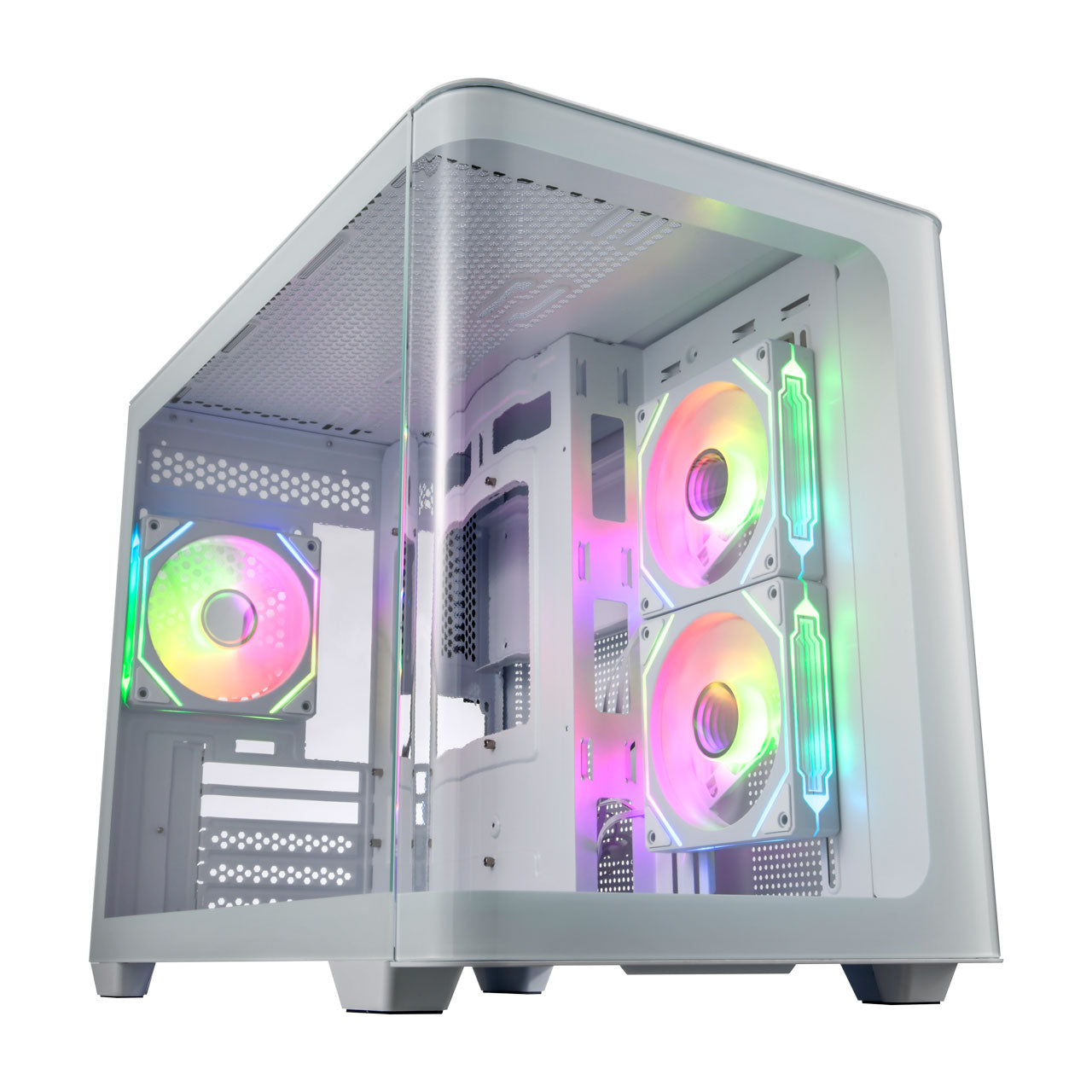 FSP S380-WA Micro ATX Gaming Case. White