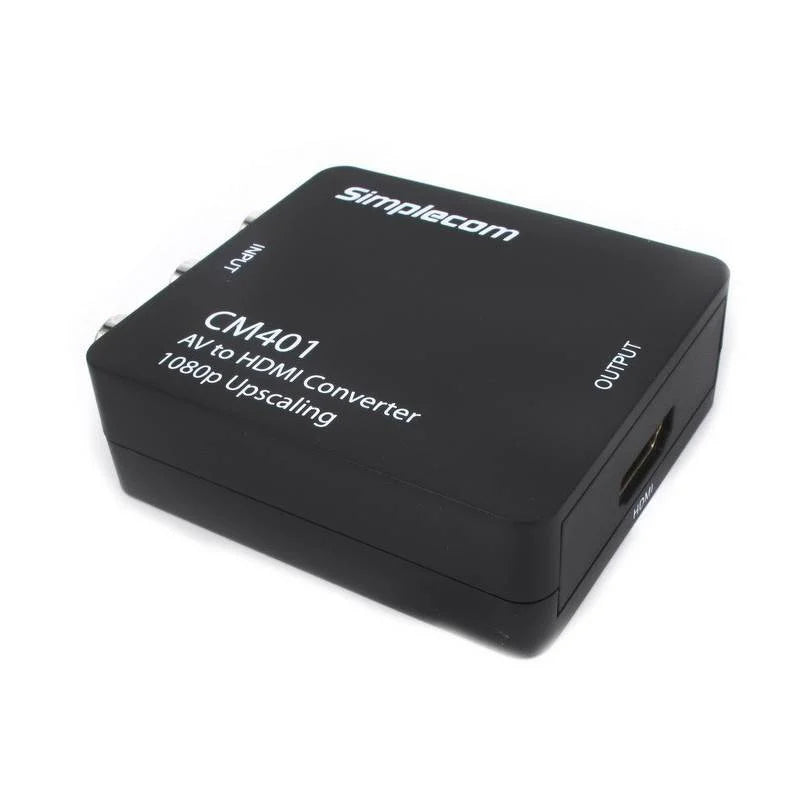 Simplecom CM413 HDMI to Composite AV CVBS 3RCA Video Converter 1080p Downscaling