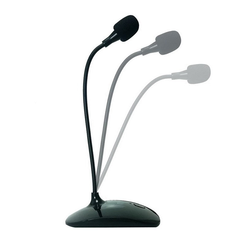 Simplecom UM350 Plug and Play USB Desktop Microphone with Flexible Neck and Mute Button