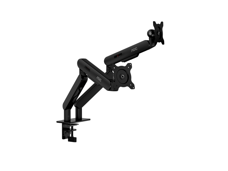 AOC AM420B Dual Monitor Arm. 17"-34", Durable Mechanical Spring, Black.