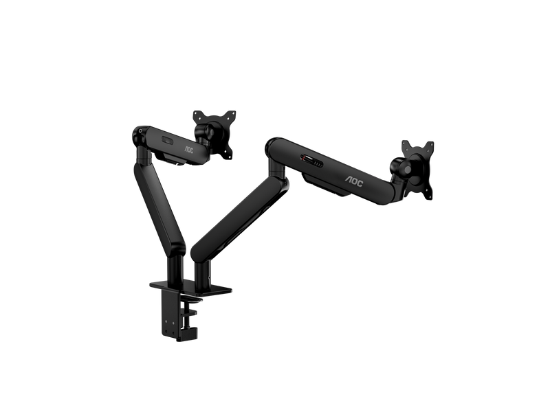 AOC AM420B Dual Monitor Arm. 17"-34", Durable Mechanical Spring, Black.