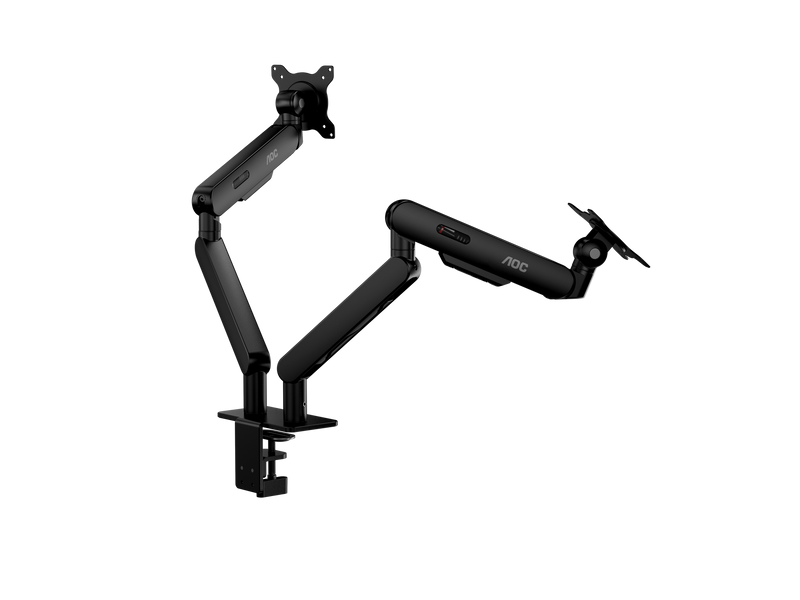 AOC AM420B Dual Monitor Arm. 17"-34", Durable Mechanical Spring, Black.