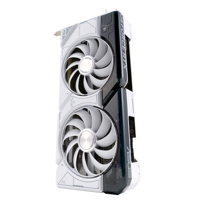 Asus DUAL-RTX4070S-O12G-WHITE GeForce RTX4070 Super Gaming Graphics Card. White