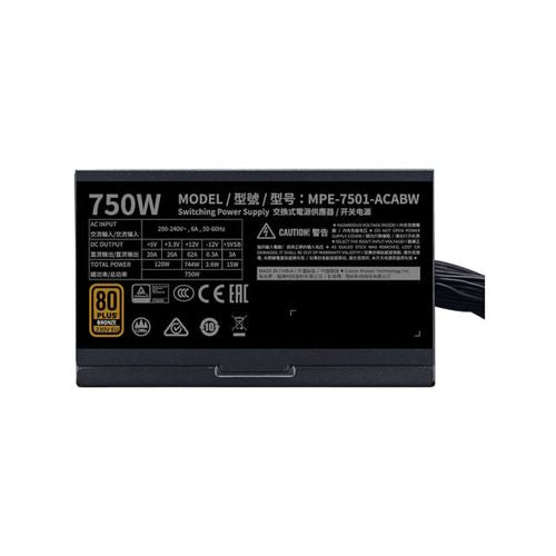 Cooler Master MWE 750 Bronze - V2 230V power supply unit 750 W 24-pin ATX ATX Black