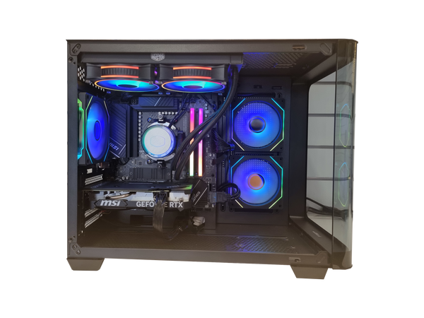 QuantumCrown. Ready To Go Gaming PC (ROC-S05263) Ryzen 5 7600, RTX 4060 8GB, 32GB RAM, 1TB SSD, WIN 11 HOME, 3Y Warranty