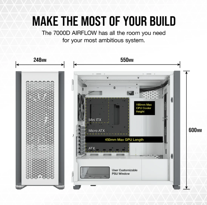 Corsair 7000D AIRFLOW Full Tower White