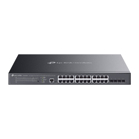 TP-Link SG3428XMPP Omada 24-Port Gigabit and 4-Port 10GE SFP+ L2+ Managed Switch with 16-Port PoE+ & 8-Port PoE++