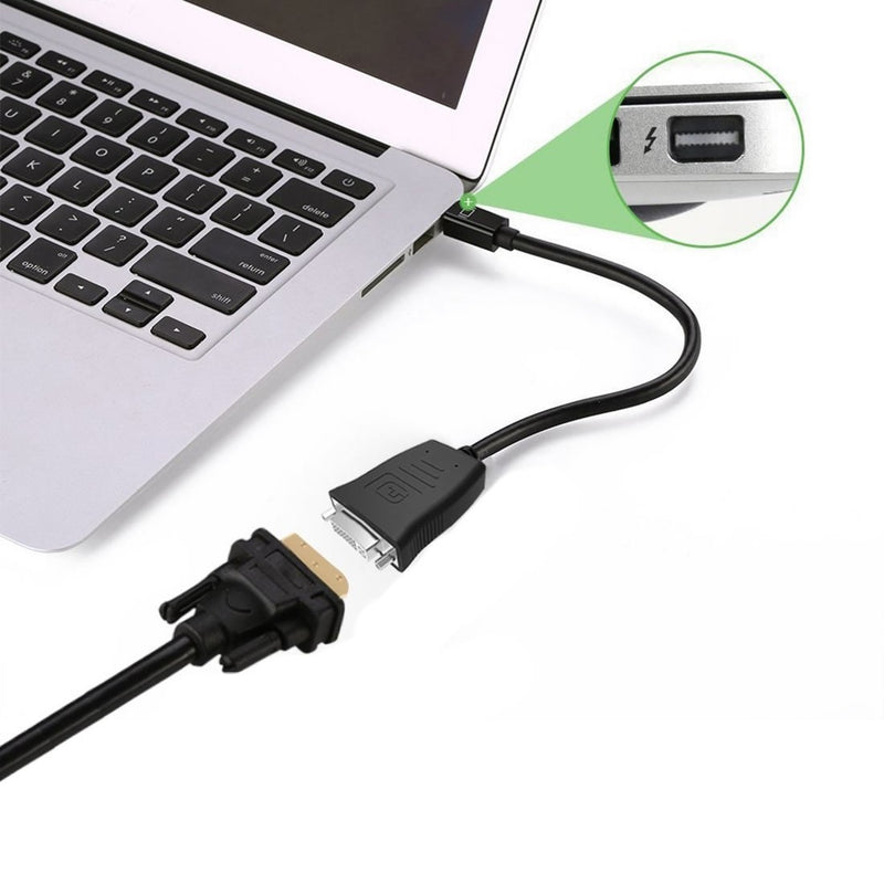 Simplecom DA102 Active Mini DisplayPort to DVI Adapter 4K UHD (Thunderbolt and Eyefinity Compatible)