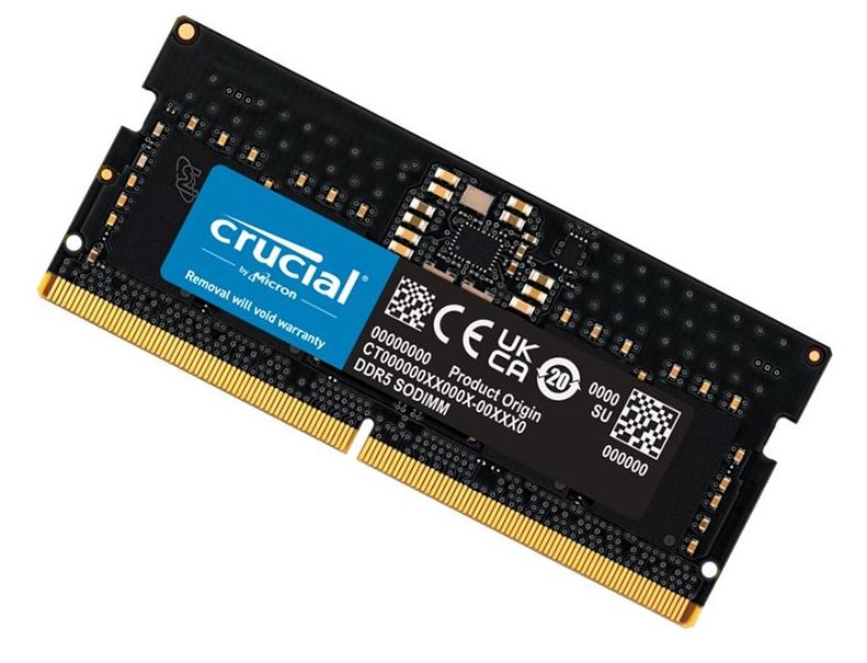 Crucial CT16G52C42S5 16GB (1x16GB) DDR5 SODIMM 5200MHz C42 1.1V Notebook Laptop Memory