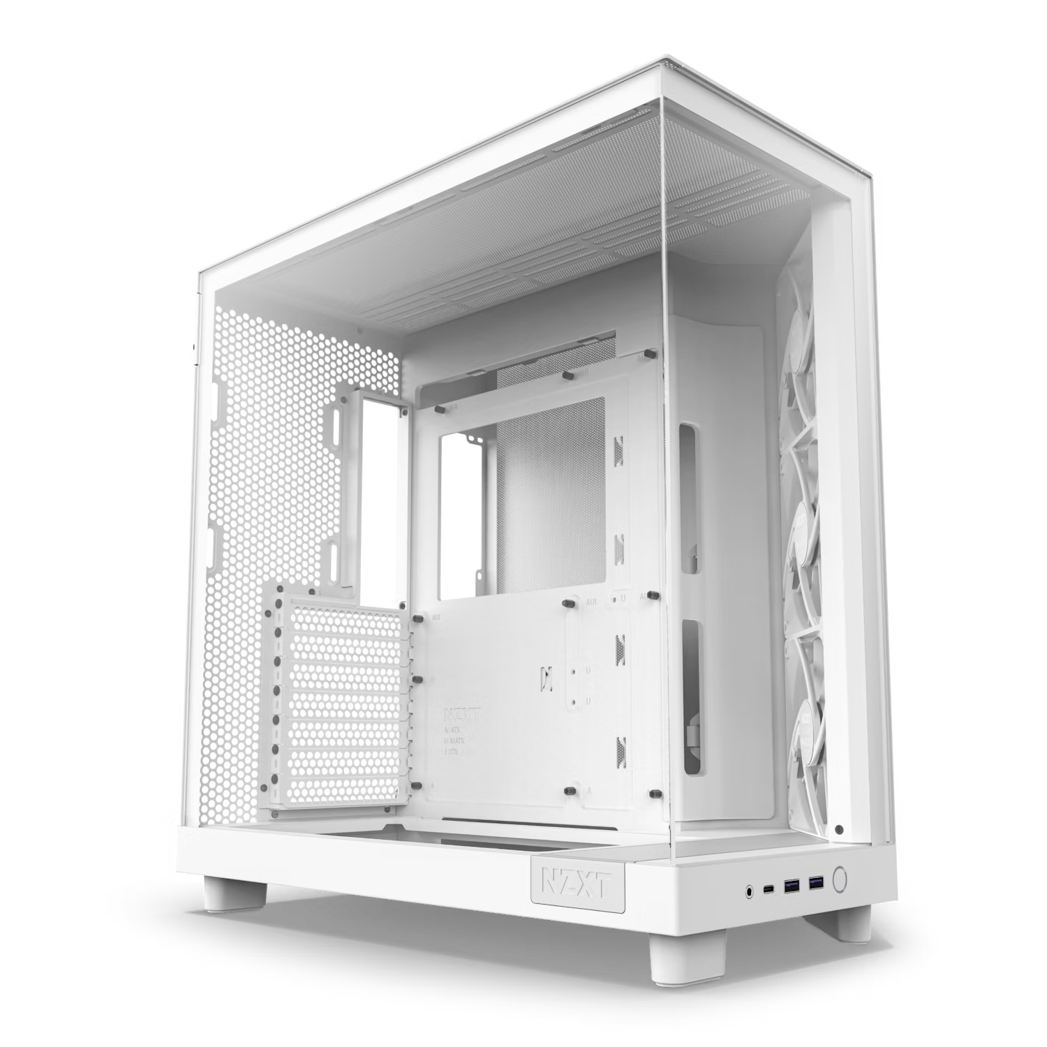 NZXT CC-H61FW-S1 H6 Flow - Fan-less (All White) SI