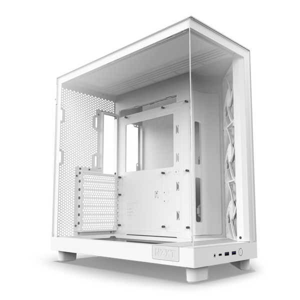 NZXT CC-H61FW-S1 H6 Flow - Fan-less (All White) SI