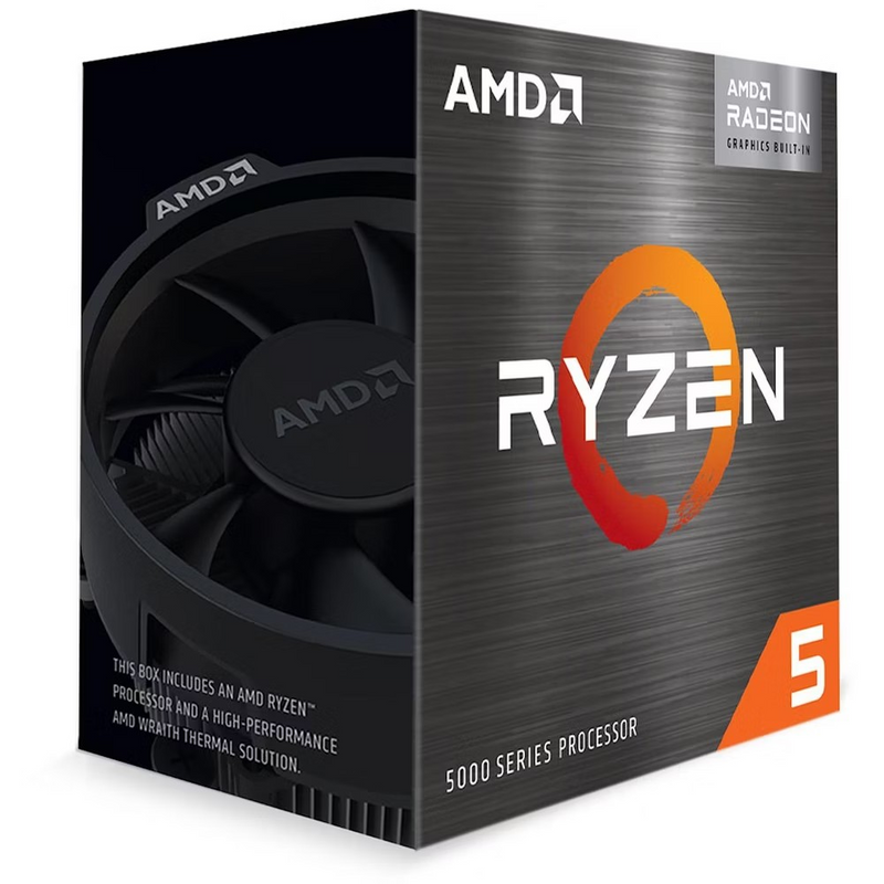 AMD 100-100001489BOX Ryzen 5 5500GT, 6-Core/12 Threads, Max Freq 4.4GHz, 19MB Cache Socket AM4 65W, Wraith Stealth Cooler, Radeon™ Graphics