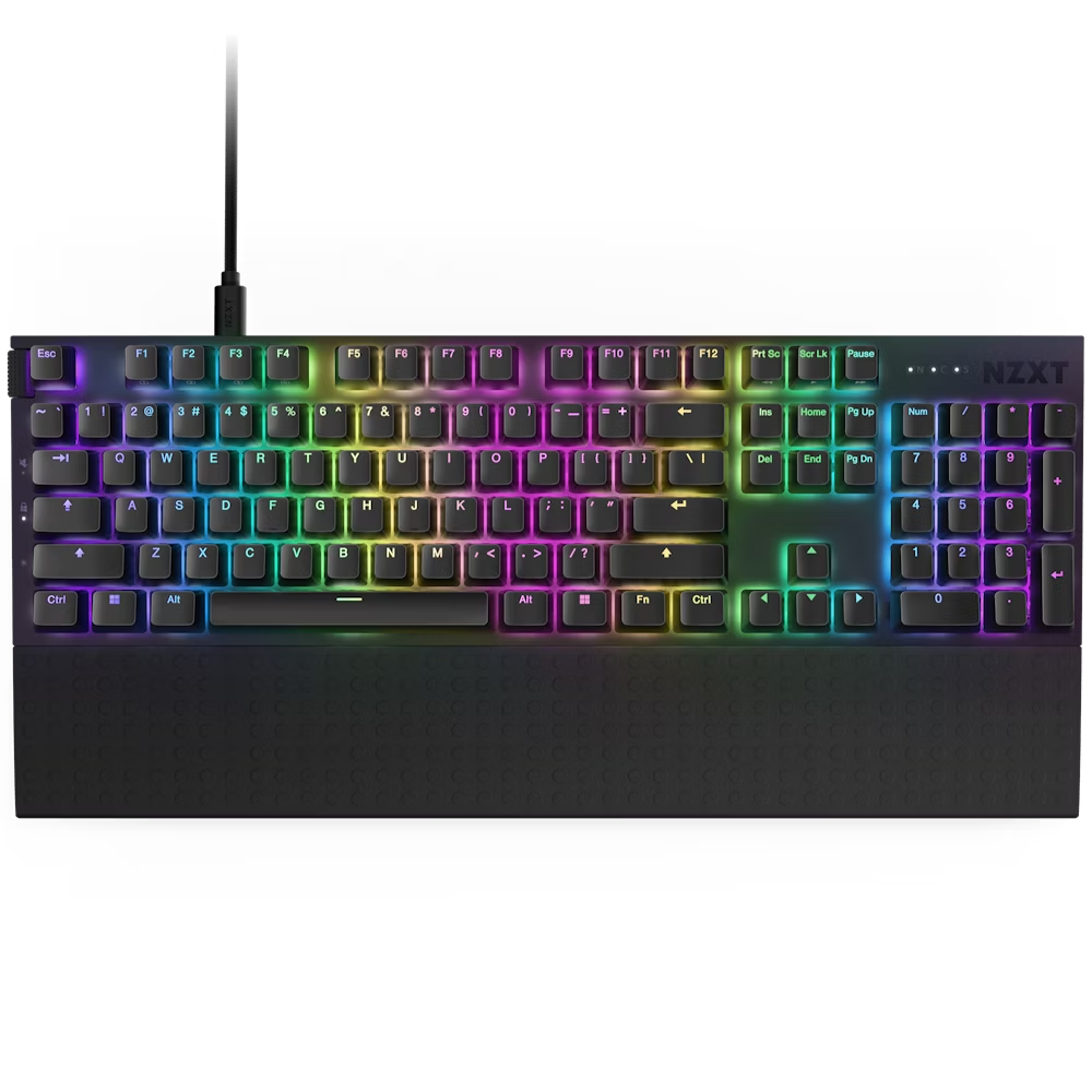 NZXT KB-001NB-US GAMING KEYBOARD FULL SIZE FUNCTION 2 US BLACK