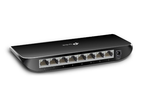 TP-LINK TL-SG1008D network switch Unmanaged Gigabit Ethernet (10/100/1000) Black