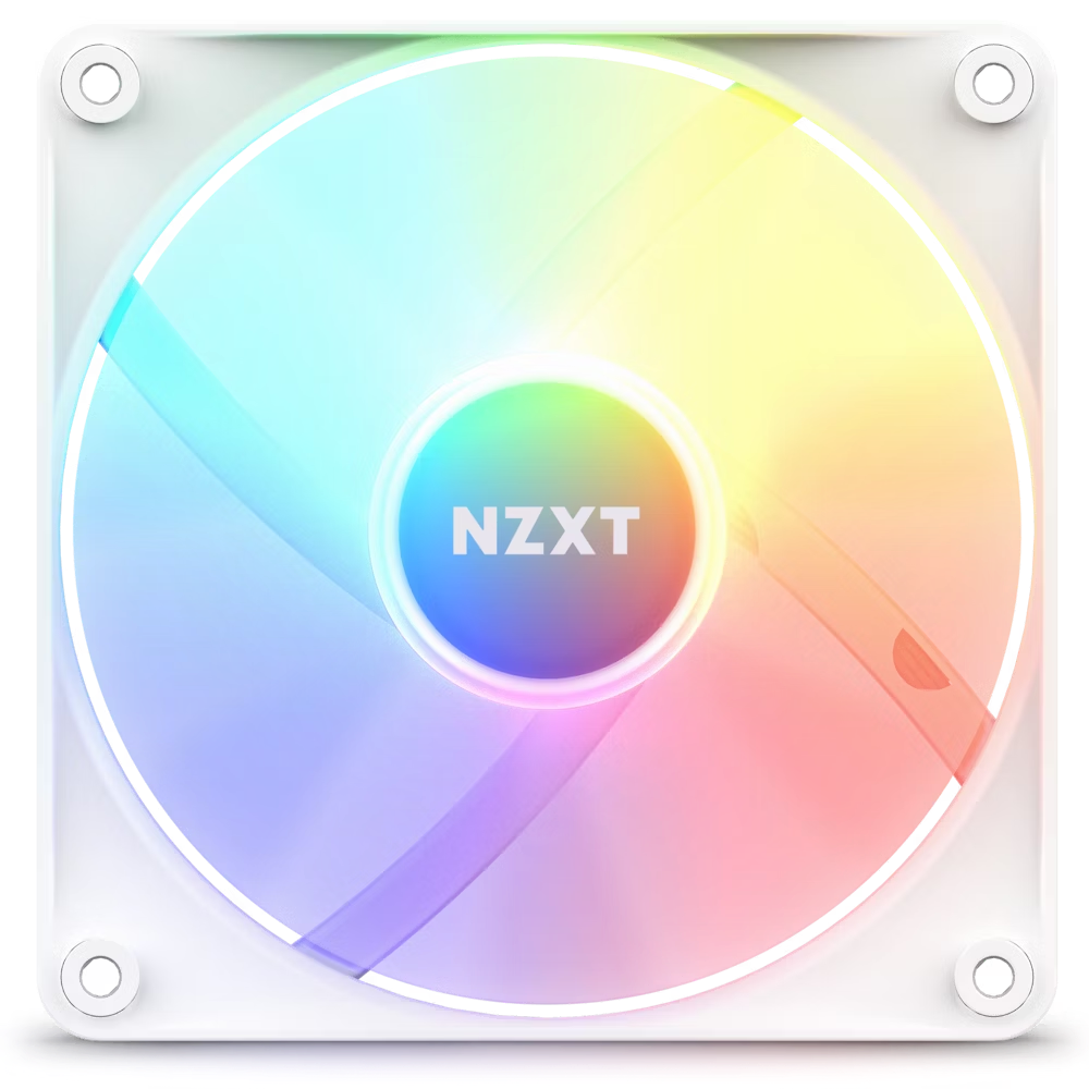 NZXT RF-C14SF-W1 F140RGB Core - 140mm Hub-mounted RGB Fan - Single Pack (White)