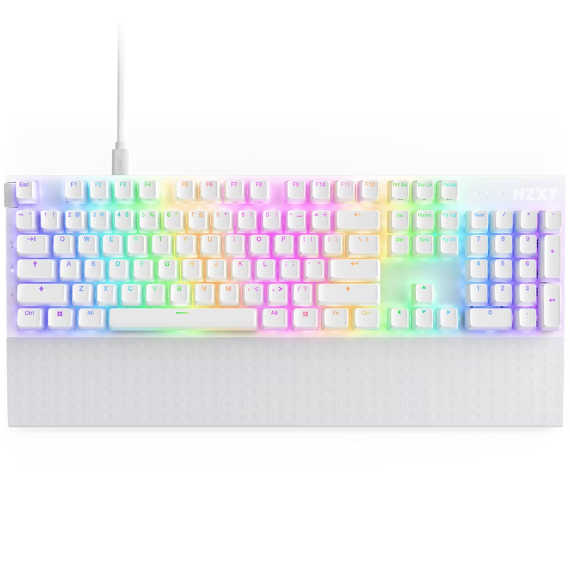 NZXT KB-001NW-US GAMING KEYBOARD FULL SIZE FUNCTION 2 US WHITE