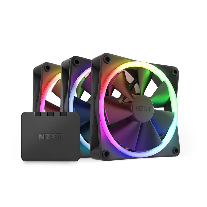 NZXT RF-R12TF-B1 F120RGB - 120mm RGB Fans - Triple (Black)